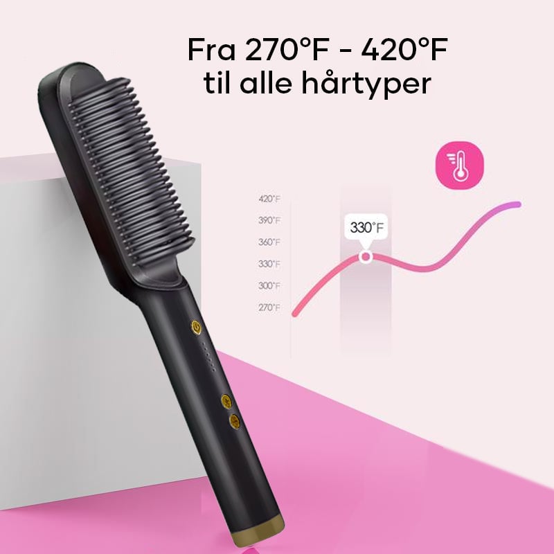 Negative Ion hår glattebørste