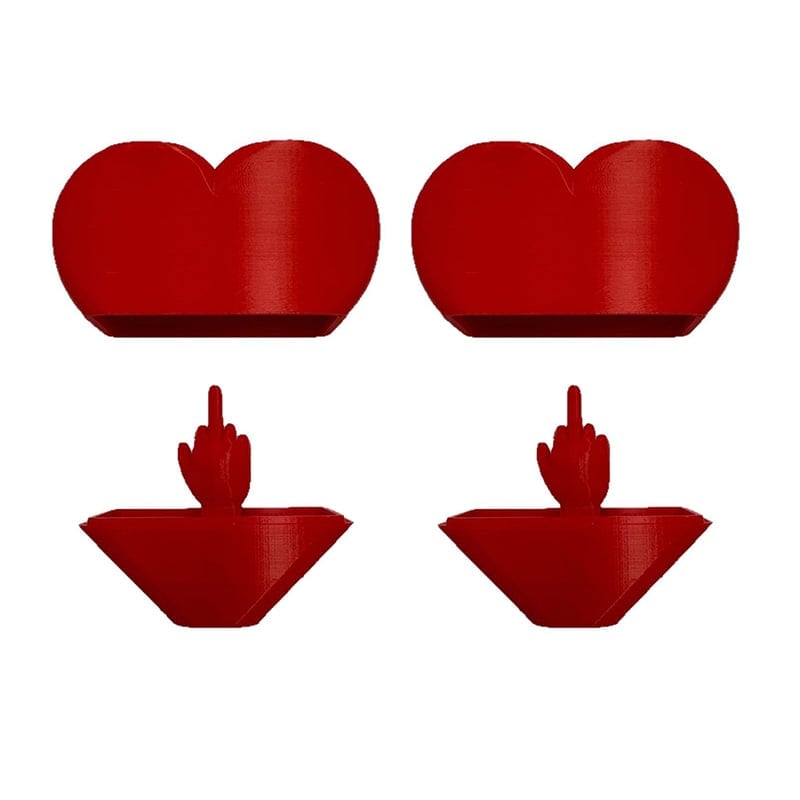 Valentine's Day Middle Finger Heart Prank Gift