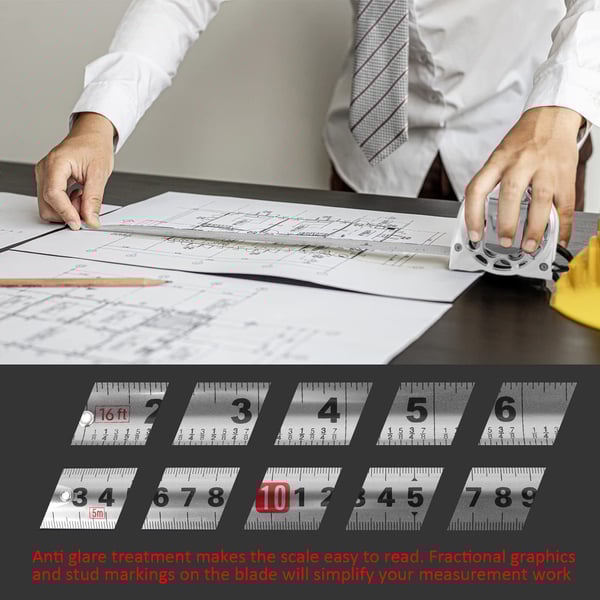 Sakerplus Stainless Steel Measuring Tape