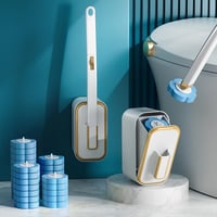 Wandmontiertes Toilettenbürstenset