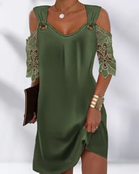 Elegant printed patterned dress
