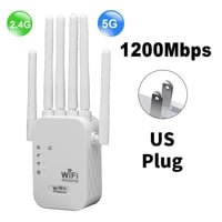 Upgraded 6-Antenna WiFi Extender 1200Mbps
