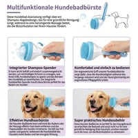 Neue 2-in-1 Haustierbad- und Pflegebürste