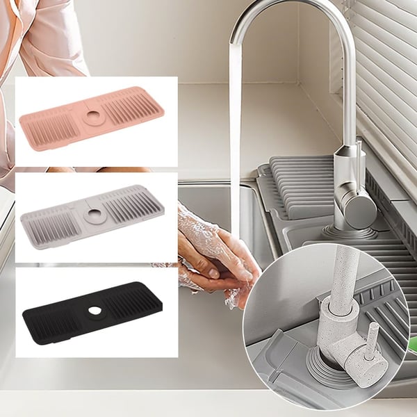 Button Silicone Faucet Drain Pad