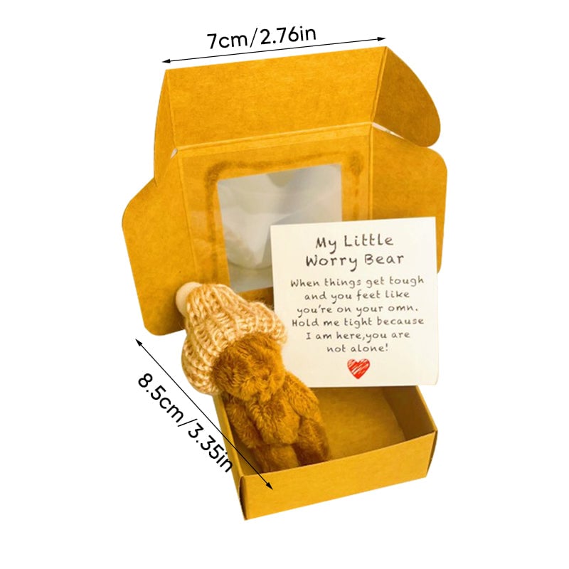 Handmade Mini Plush Teddy Bear in Box