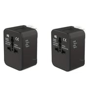 Universeller Reiseadapter mit zwei USB-Anschlüssen