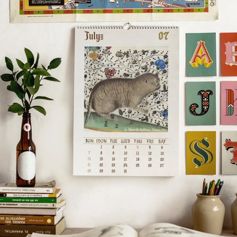 Konstig medeltida kalender 2024