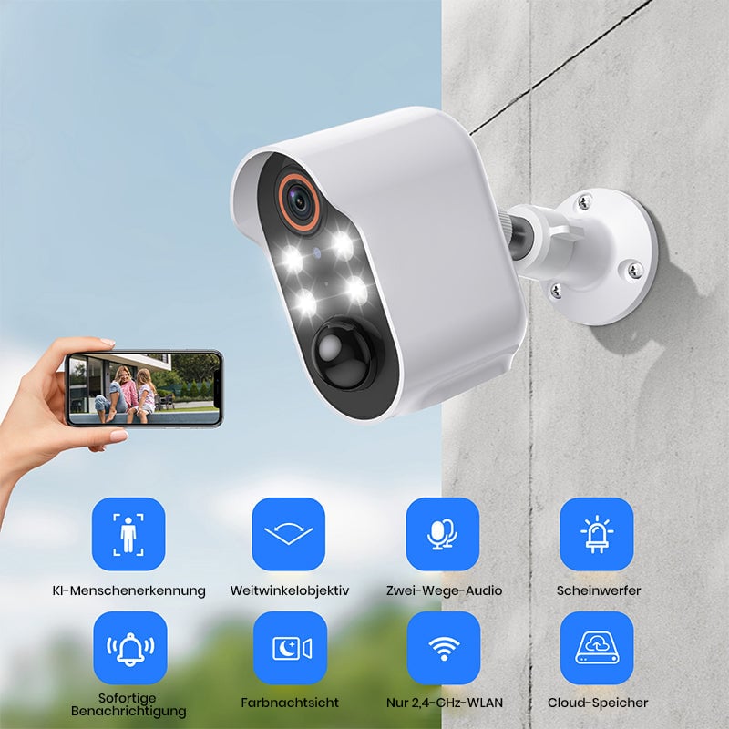 Kabellose 1080P-Überwachungskamera