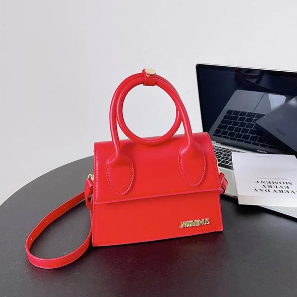 Solid Color Flap Square Bag