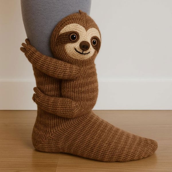 3D Knitted Animal Socks