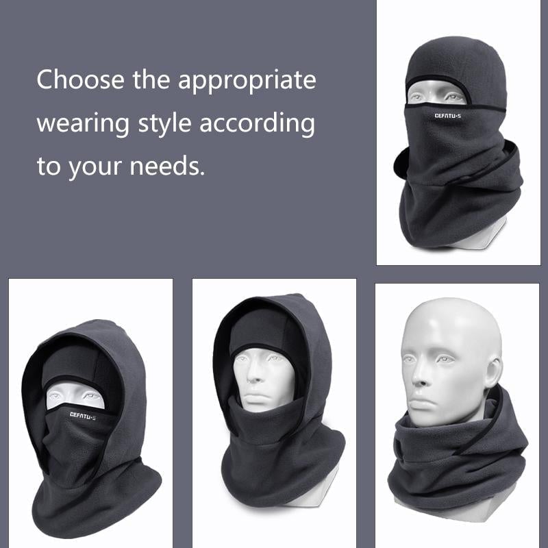 crossupsell-Outdoor Winter Warm Hat Neckband Integrated Cycling Mask