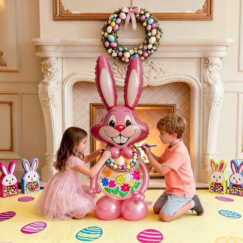 Easter Bunny Balloon Set