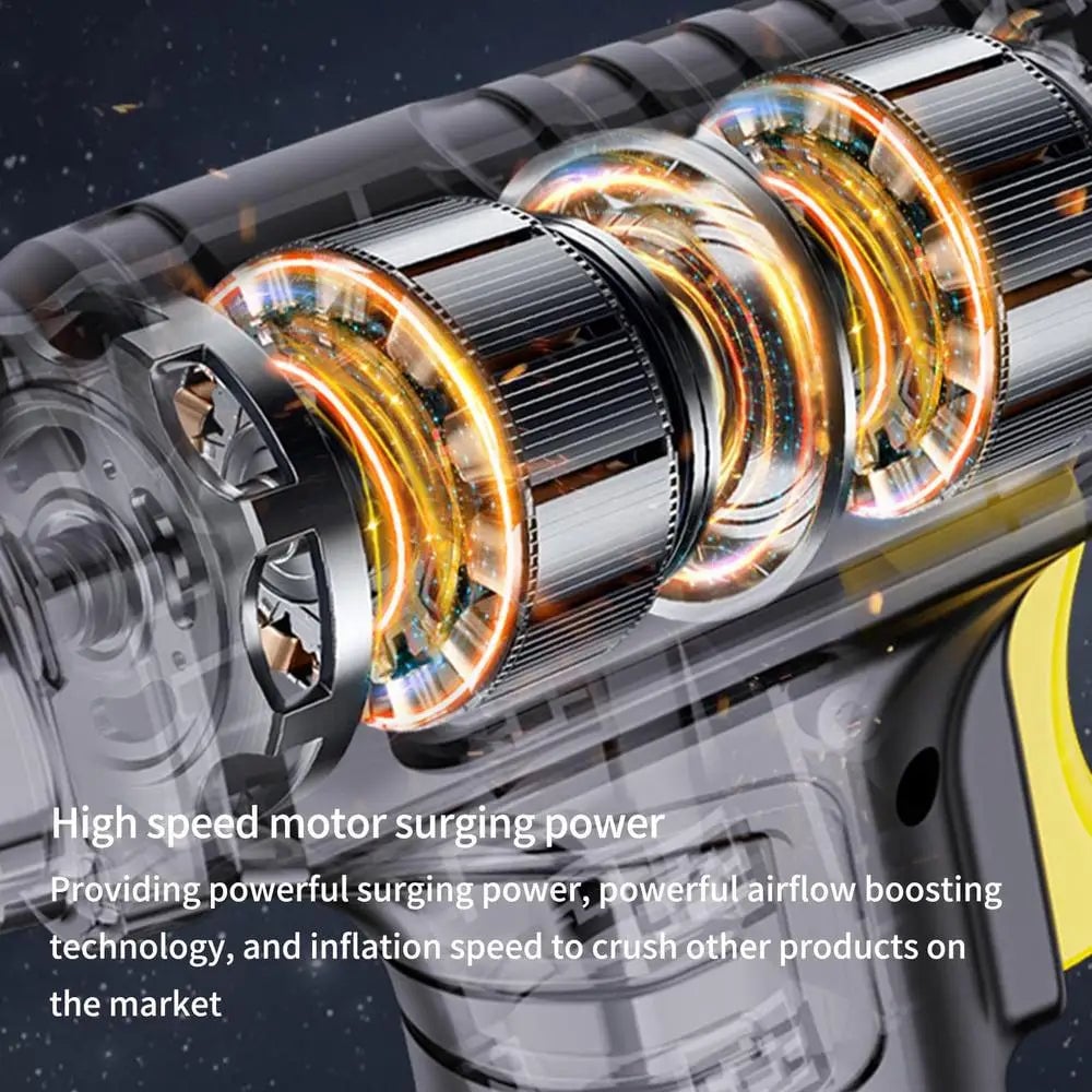 Portable Car Tire Inflator with Digital Display