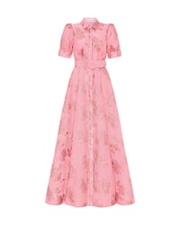 Jacquard Elegant Fashion Slim-Fit Long Dress