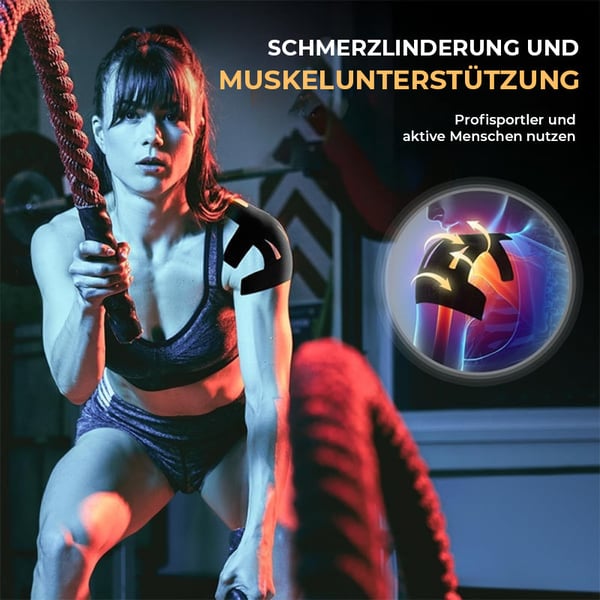 Kinesiologie-Tape zur Linderung von Schulterschmerzen