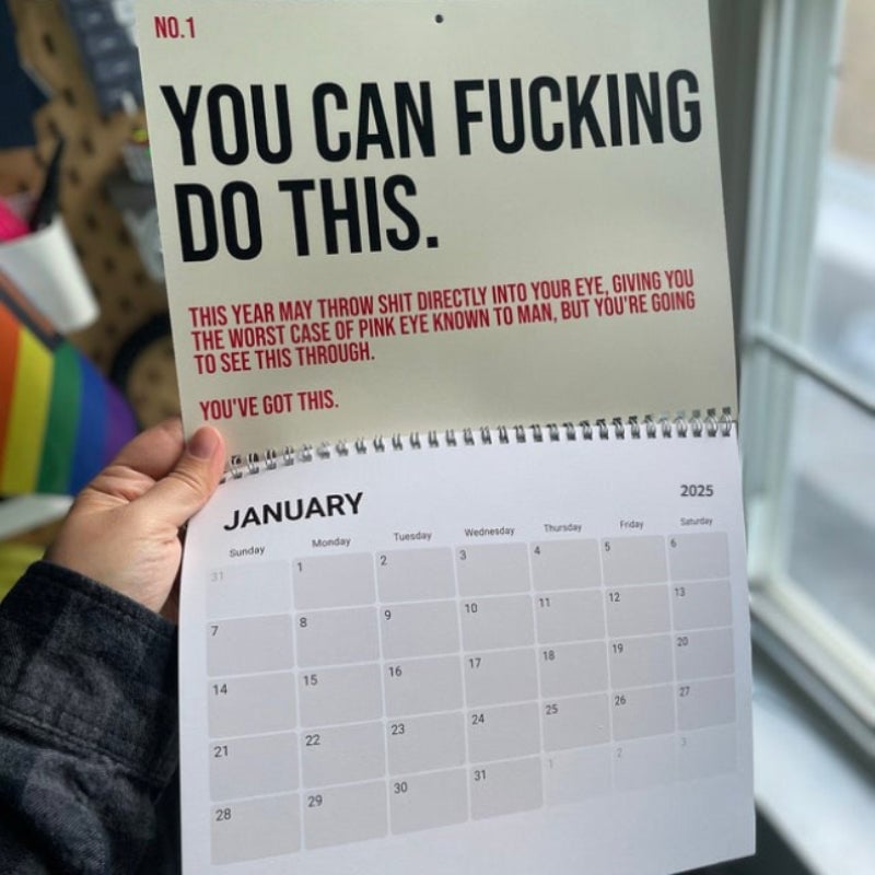 🤣The Year Of Your Fucking Year Calendar-Your Kick-Ass Motivational Calendar(2025)