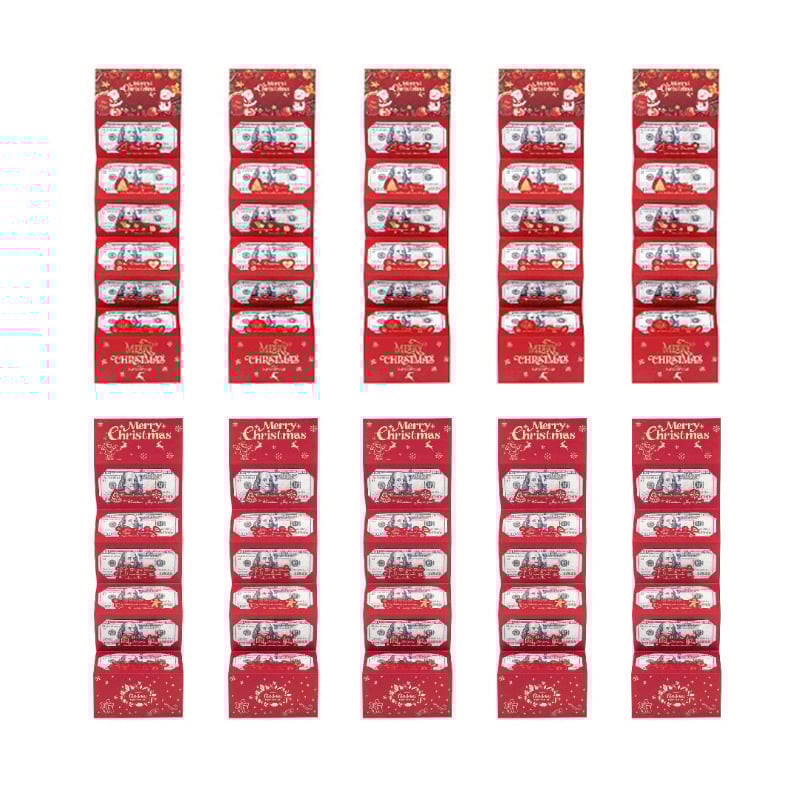 Sakerplus Foldable 6-Slot Christmas Red Envelope