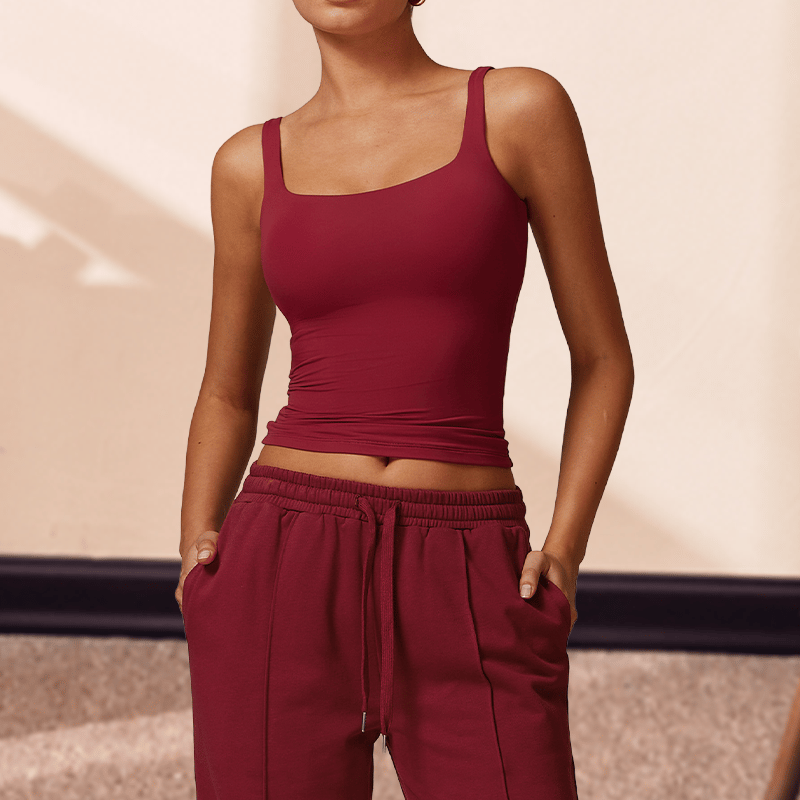 Haut de sport sans manches, décontracté, confortable et respirant, pour le yoga