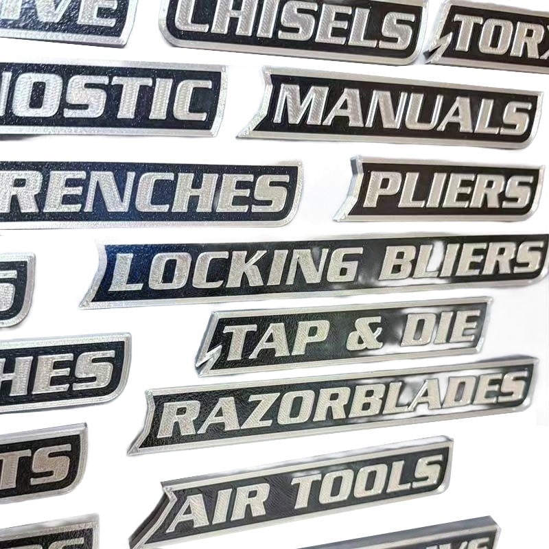 Magnetic Toolbox Labels
