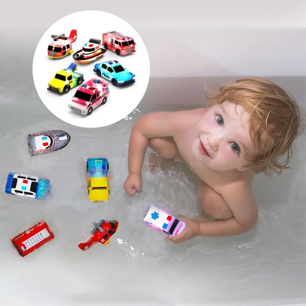 Light-up car bath toy