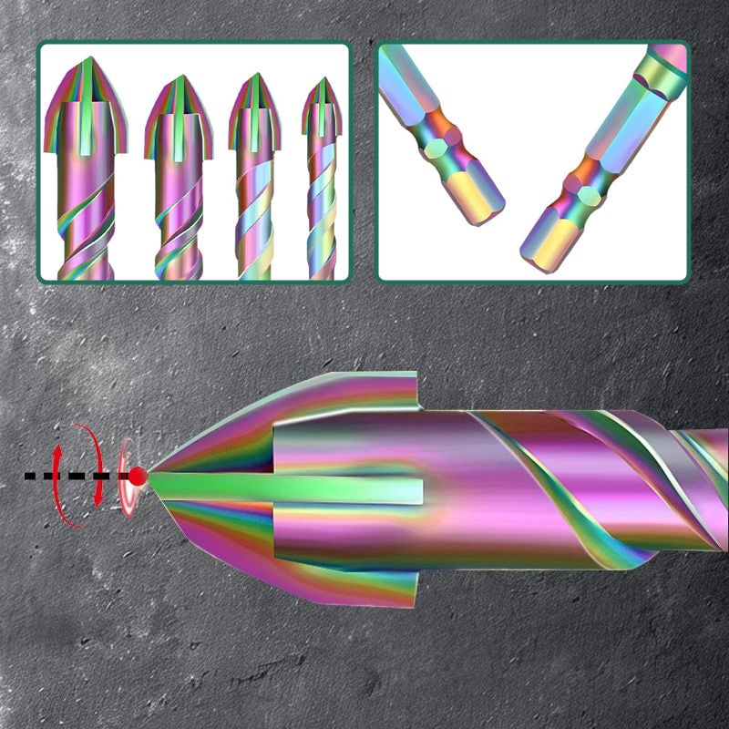 4-teiliges professionelles Titan-Bohrer-Set