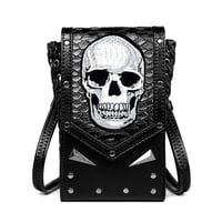 Punk Stil Totenkopf Mini Gürteltasche