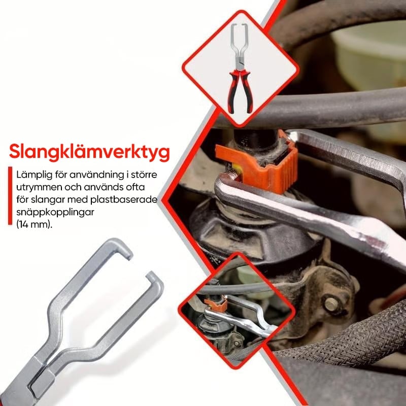 Professionellt slangklämmesats