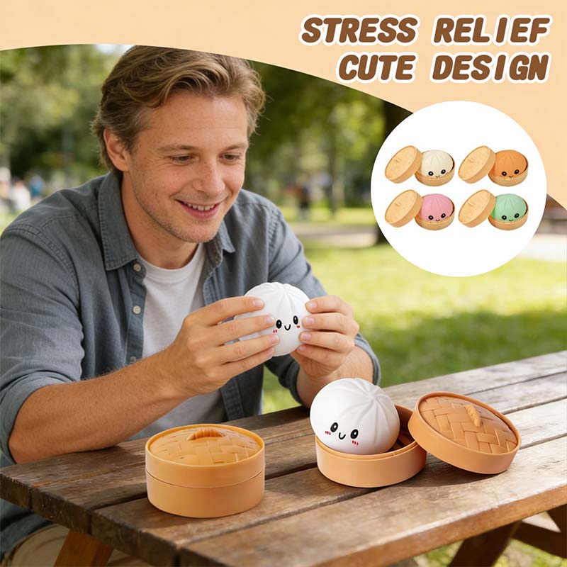 Steamed Bun Squishy Toy (Fun Squeeze Toy)