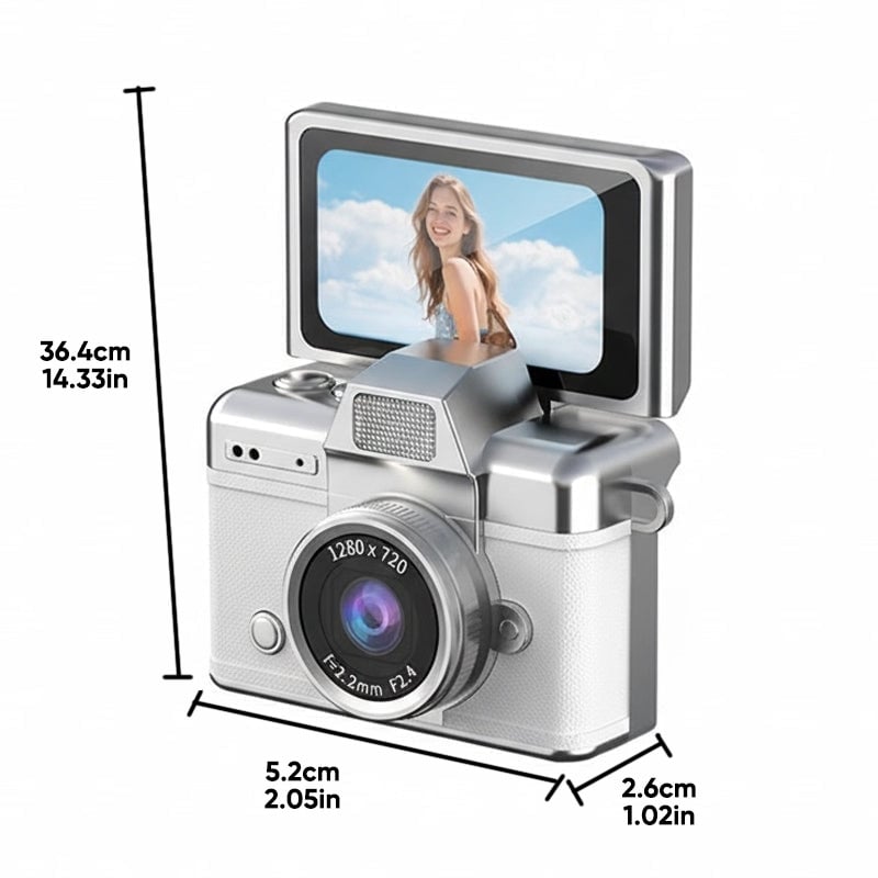 Mini Flip Screen Retro Camera