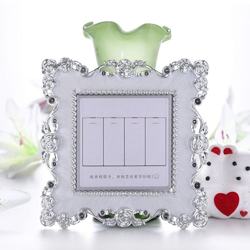 Flower Design Decorative Switch Cover