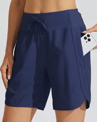 High-Waisted Tummy Control Athletic Shorts