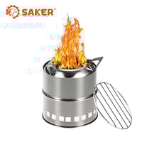 1*Saker Portable Camping Wood Stove