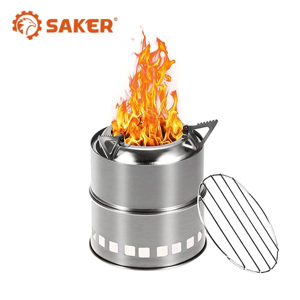 1*Saker Portable Camping Wood Stove