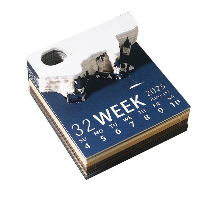 3D-notatblokk Magisk Slott med Lys