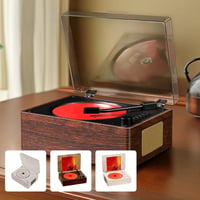 Time Retro CD Player Album Player Bluetooth Record Speaker