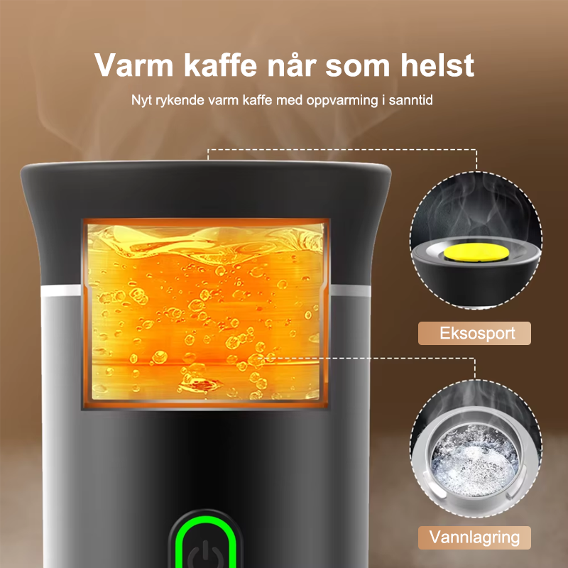 Bærbar kapselkaffemaskin
