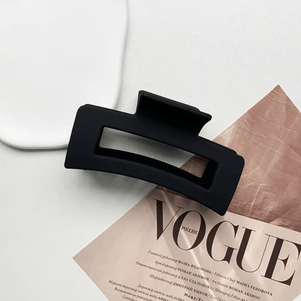 Minimalistische Silikon-Haifisch-Haarklammer