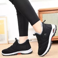 Couple's winter velvet and thick cotton shoes