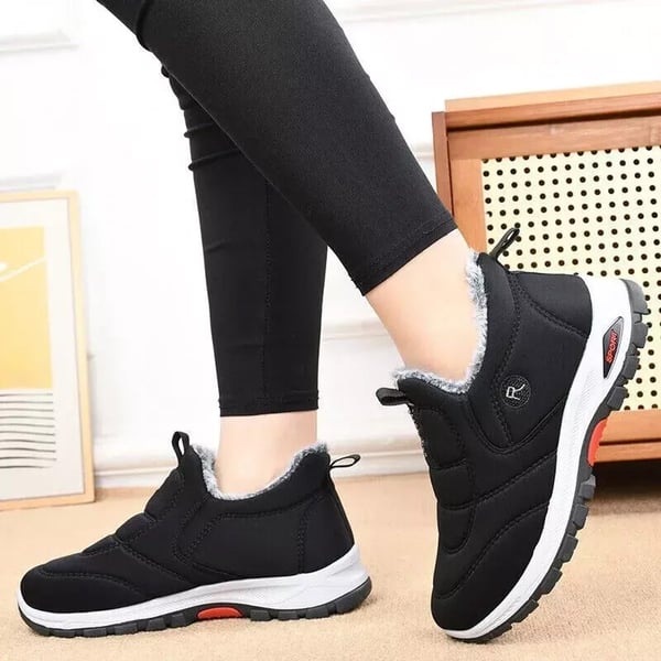 Couple's winter velvet and thick cotton shoes