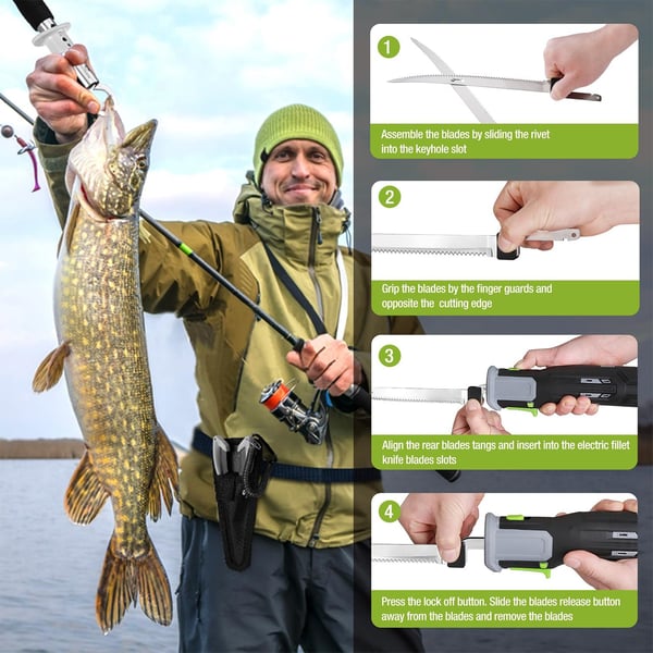 Sakerplus Cordless Electric Fillet Knife