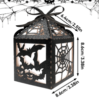 Halloween-Themed Glitter Decorative Candy Box