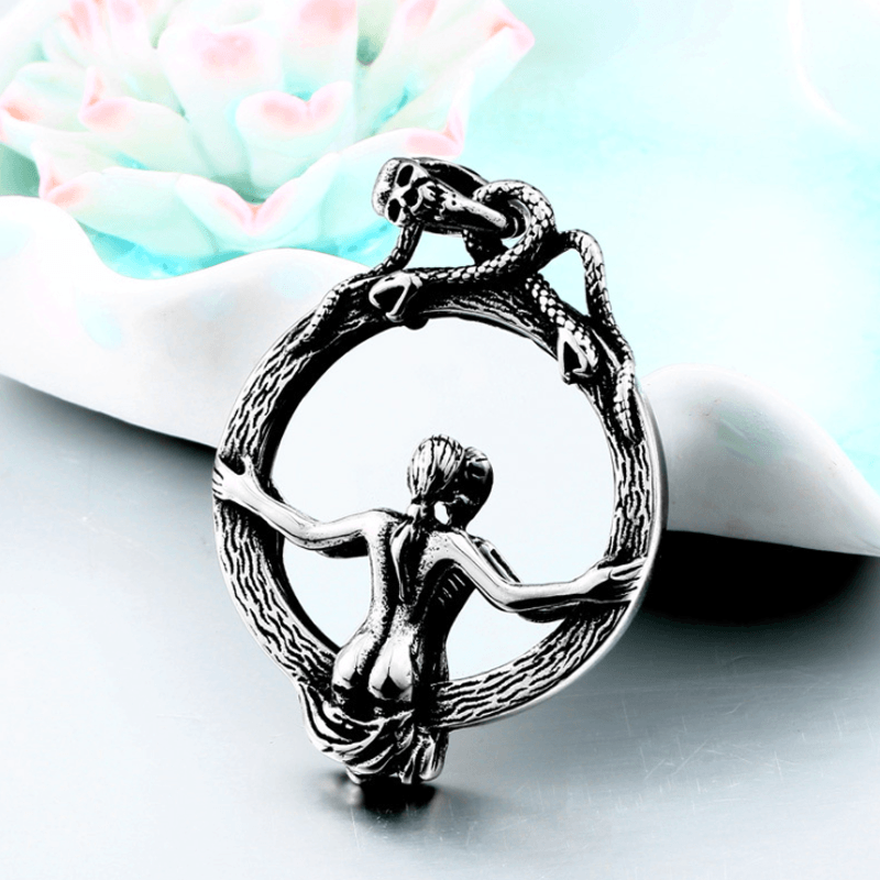 🎃HALLOWEEN🎃Skeleton Ghost Mirror Goth Punk Dark Style Pendant