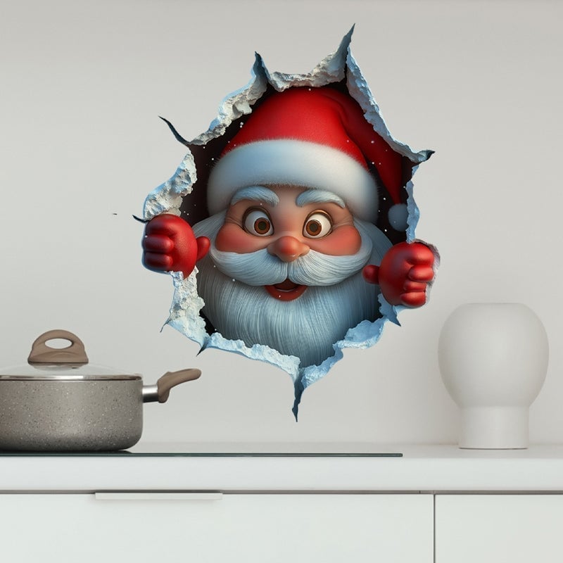 Santa Claus Wall Sticker Set-B