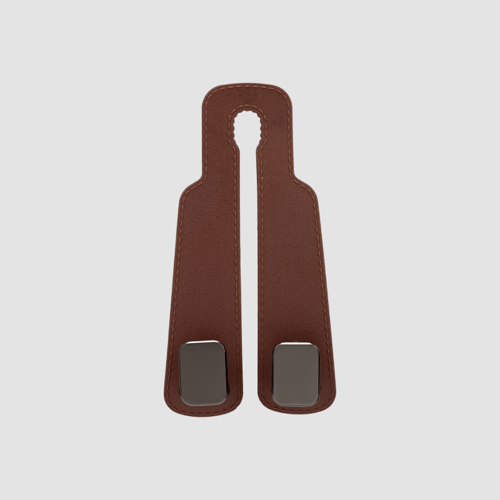 Suede leather car seat hook
