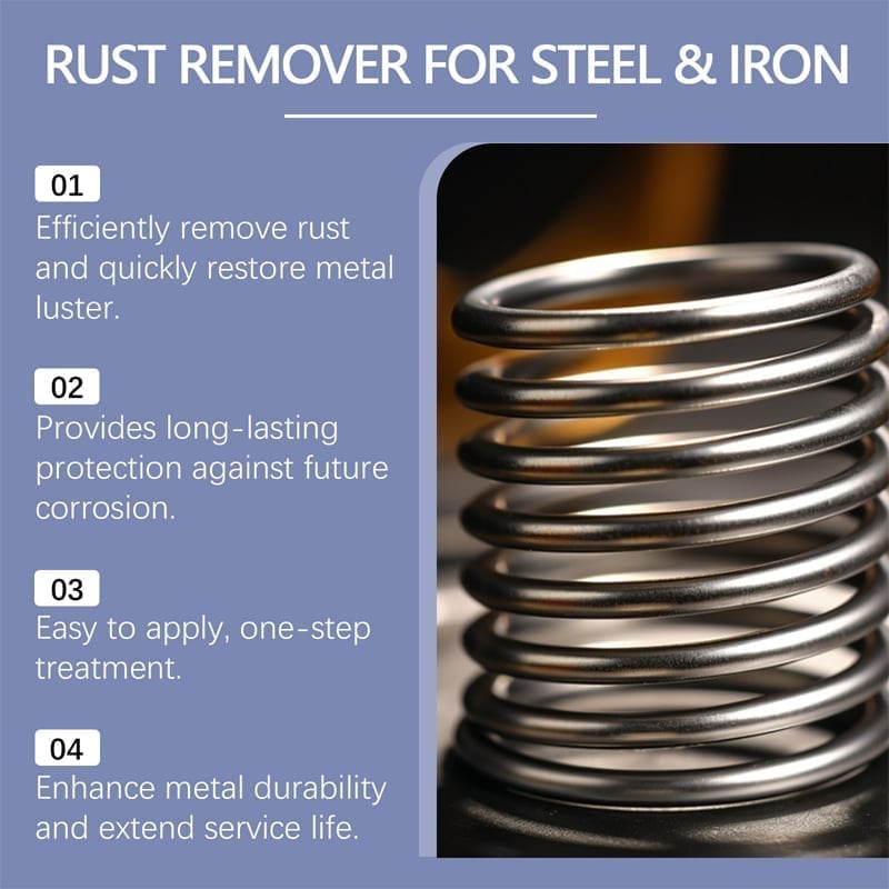 Powerful Rust Remover for Metal and Stainless Steel