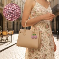 Cherry-Inspired Luxury Keychain Bag Charm