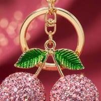 Cherry-Inspired Luxury Keychain Bag Charm