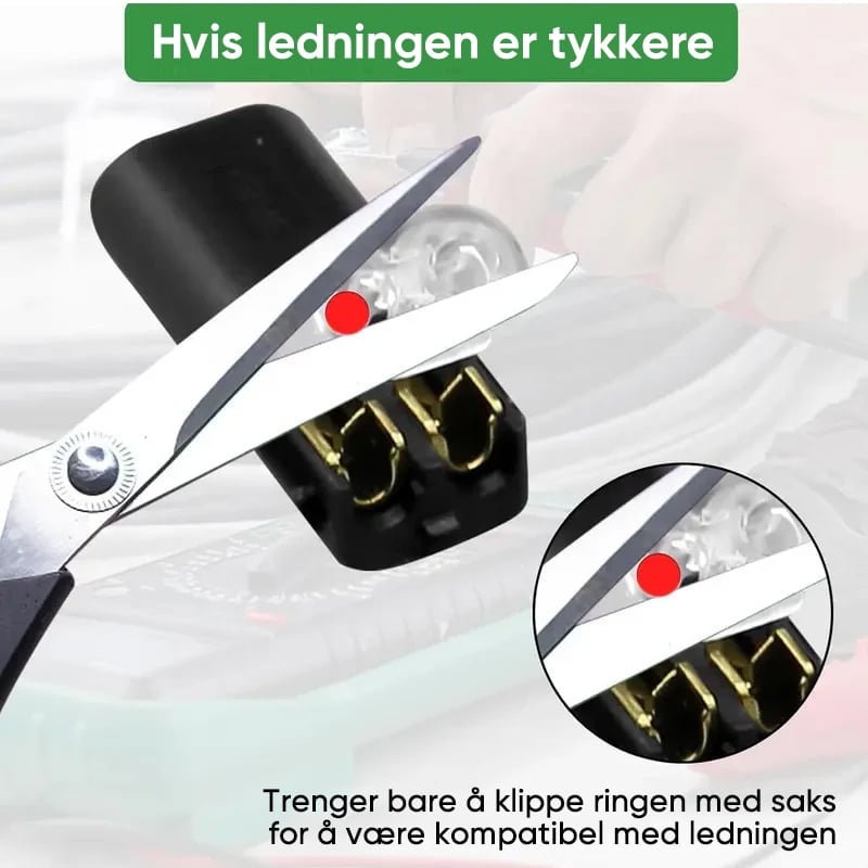 LED-Stripe Kontaktplugg med Låsespenne