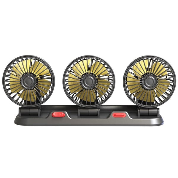 Sakerplus Portable 3-Head Car Cooling Fan