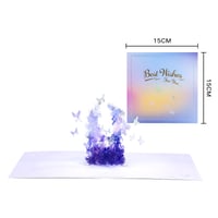 Scheda di ringraziamento della farfalla del fiore